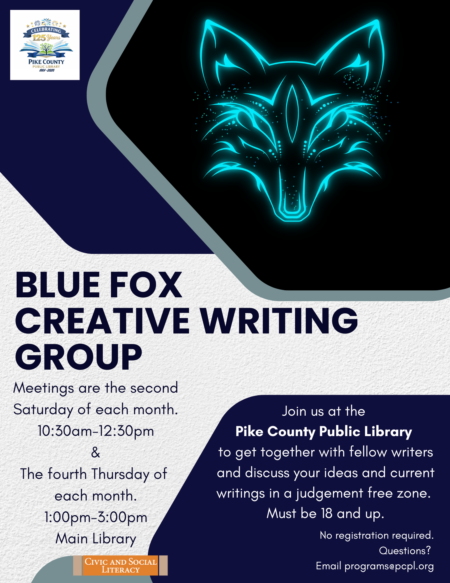 Blue Fox Creative Writing Group - Pike County Public Library
